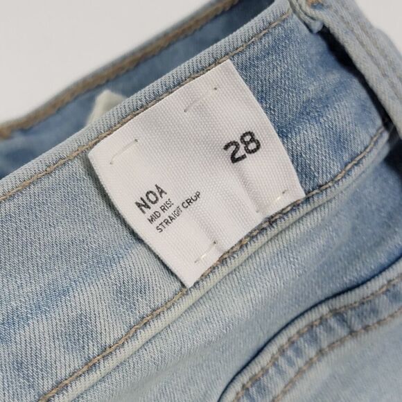 Hudson Women's Size 28 NOA Mid Rise Straight Crop Jeans USA - Picture 6 of 14